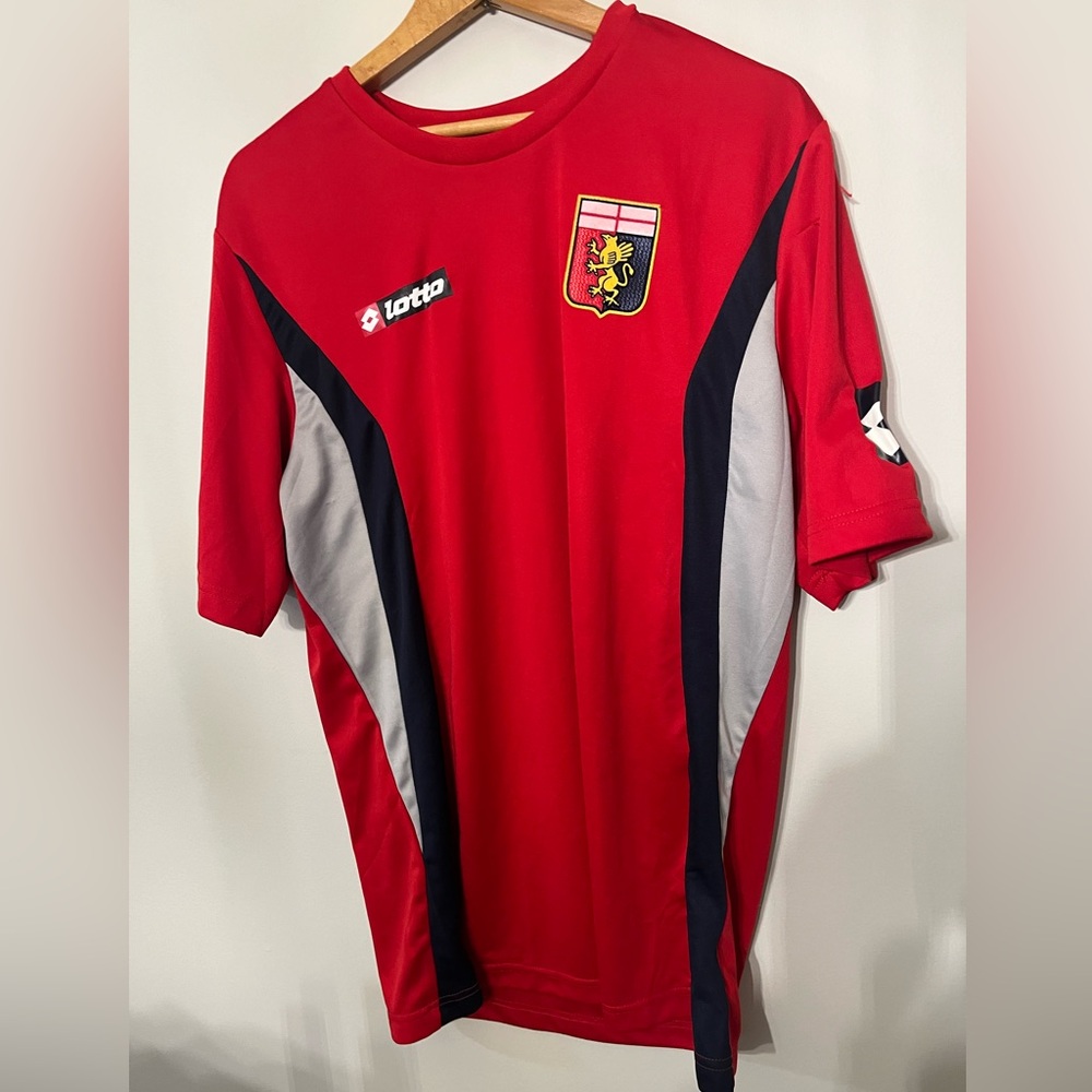 Official Genoa Lotto Soccer jersey XXL cálcio Itália
